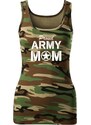DRAGOWA női atlétapólók army mom, camouflage 180g/m2