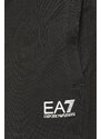 EA7 Emporio Armani nadrág fekete, férfi, sima