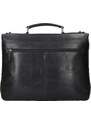Luxus férfi bőr aktatáska Bugatti Trevor - fekete