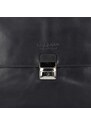 Luxus férfi bőr aktatáska Bugatti Trevor - fekete