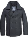 Brandit Pea Coat férfi kabát, fekete