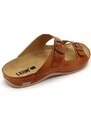 703 LEON Comfort férfi bőr papucs
