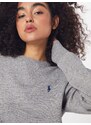 Polo Ralph Lauren Tréning póló 'LS PO-LONG SLEEVE-KNIT' szürke