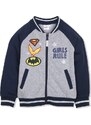 DC COMICS Szürke lányos cipzáras kapucnis pulóver - Super Girls