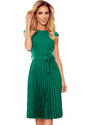 NUMOCO Zöld ruha rakott szoknyával CELESTE 311-3