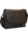 Férfi bőr válltáska Greenwood Henry - barna
