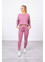 FiatalDivat Szabadidő szett oversize blúzzal modell 9091 ibolyaszínű