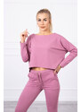 FiatalDivat Szabadidő szett oversize blúzzal modell 9091 ibolyaszínű