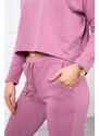 FiatalDivat Szabadidő szett oversize blúzzal modell 9091 ibolyaszínű