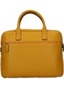 Bőr laptop táska Katana Talin - sárga