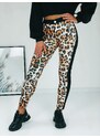 Webmoda Női fekete-barna tigrismintás leggings