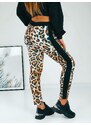 Webmoda Női fekete-barna tigrismintás leggings