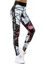 Női leggings fekete-világos rózsaszín OZONEE O/20432
