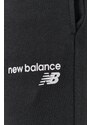 New Balance nadrág MP03904BK fekete, férfi, sima