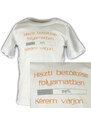 Kynga fehér, feliratos gyerek póló – 104