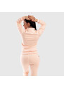 Női fitness cipzáros pulcsi Iron Aesthetics, rózsaszín