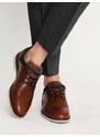 BULLBOXER Fűzős cipő sötétkék / barna