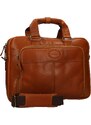 Ashwood Leather Férfi bőr laptop táska Ashwood Bens - konyak színű