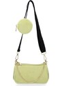 Bőr táska univerzális Vittoria Gotti lime B40