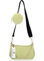 Bőr táska univerzális Vittoria Gotti lime B40