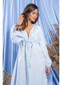 Glara Summer women's linen dress