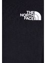 The North Face pamut melegítőfelső fekete, női, nyomott mintás