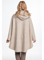 Glara Ladies hooded pelerina 100% wool