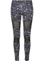 Urban Classics Leggings fekete / fehér