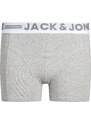 Jack & Jones Junior Alsónadrág szürke melír / fekete / fehér