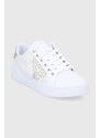 Guess cipő fehér, lapos talpú, FL5MOXFAL12