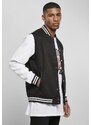Férfi dzseki // Starter College Fleece Jacket black/white