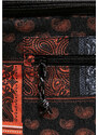 Urban Classics / Bandana Patchwork Print Cooling Bag black/orange