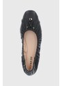 Coach bőr balerina cipő Eleanor fekete, C6755