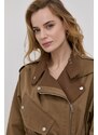 Victoria Beckham kabát női, bézs, átmeneti