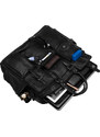 BASIC Fekete bőr laptoptáska, retro stílusú, zsebekkel LAP-31703-NDM-NL BLA