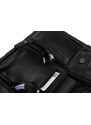 BASIC Fekete bőr laptoptáska, retro stílusú, zsebekkel LAP-31703-NDM-NL BLA