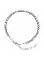 BALCANO - Dottie / Lapított anker láncos nemesacél karkötő bogyókkal, magasfényű polírozással