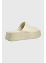 Vagabond Shoemakers bőr papucs Courtney bézs, női, platformos, 5334-601-02