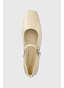 Vagabond Shoemakers bőr balerina cipő Delia bézs,