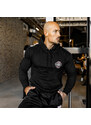 Fitness pulóver cipzár nélkül Iron Aesthetics Badge, fekete