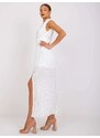 NUMERO Fehér nyári maxiruha Ewelina alsószoknyával -NU-SK-311-1.63P-white