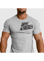 Férfi fitness póló Iron Aesthetics Splash, szürke