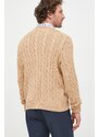 Polo Ralph Lauren pamut pulóver könnyű, férfi, bézs