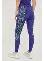 Reebok edzős legging Modern Safari lila, női, mintás