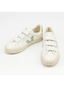 Veja W Recife Logo Chromefree Leather Extra White/ Matcha, Női alacsony szárú sneakerek