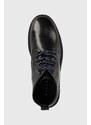 Sisley bőr cipő fekete, férfi