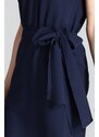 FIGL Elegáns ruha övvel M674 Navy