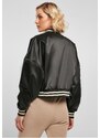 Női bomber kabát // Urban classics Ladies Short Oversized Satin College Jacket b