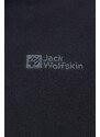 Jack Wolfskin sportos pulóver Taunus fekete, férfi, sima