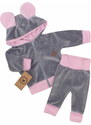 Z&z velúr, nyersbőr melegítő teddy anyaggal és füles rátétekkel - rózsaszín, szürke 56 (1-2 m) 56 (1-2 m) 56 (1-2 m) 56 (1-2 m) 56 (1-2 m) 56 (1-2 m)
